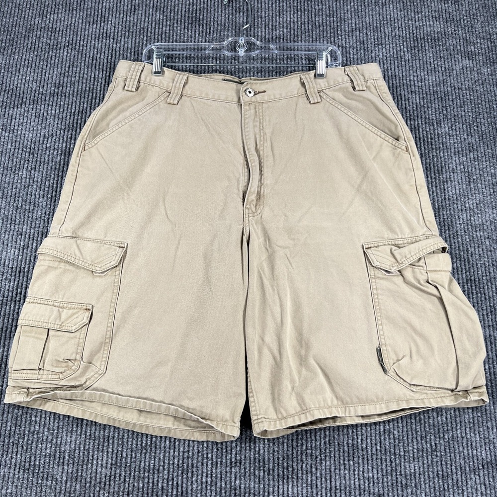 Vintage Levis Silver Tab‎ Cargo Shorts Mens Size 38 Beige Baggy 90's Skater Prep